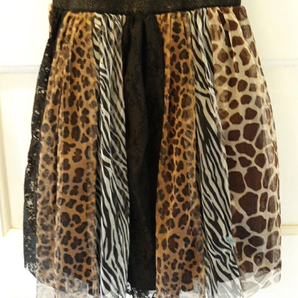 Children's Place small 5/6 animal print tutu dress